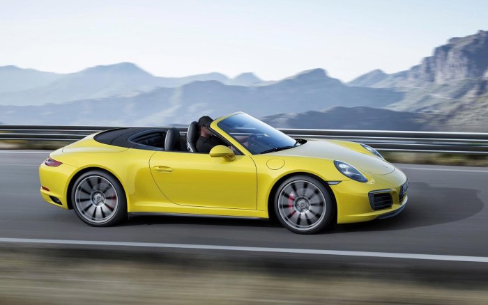 Порше Каррера 911 4s желтый