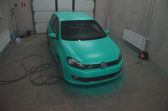 Мятный матовый хром Golf 6