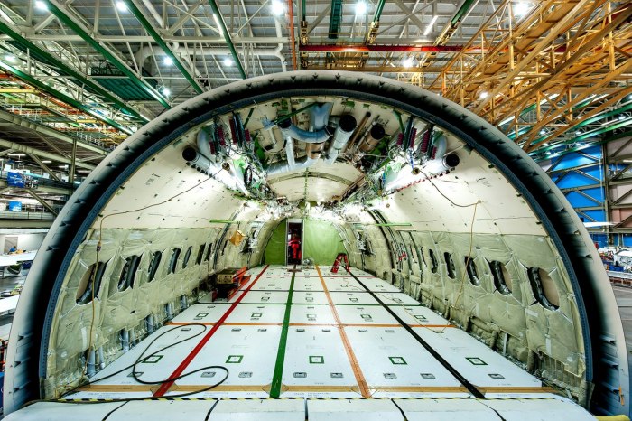 Boeing 787 сечение фюзеляжа