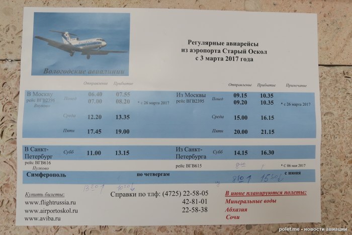 Старые билеты на самолет