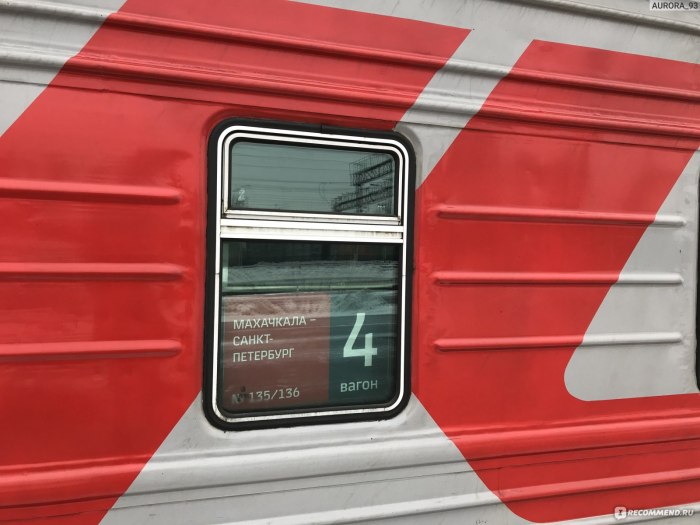 Поезд 135 Санкт-Петербург Махачкала вагон