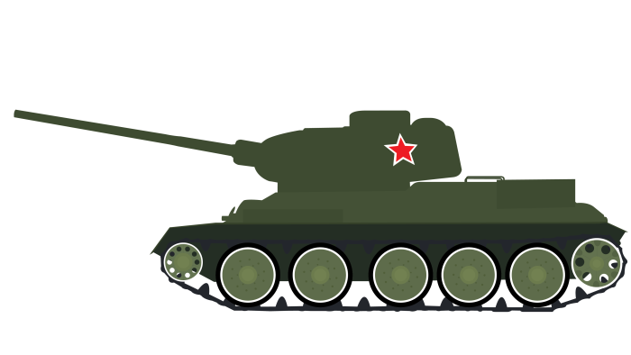 Танк т34 вектор