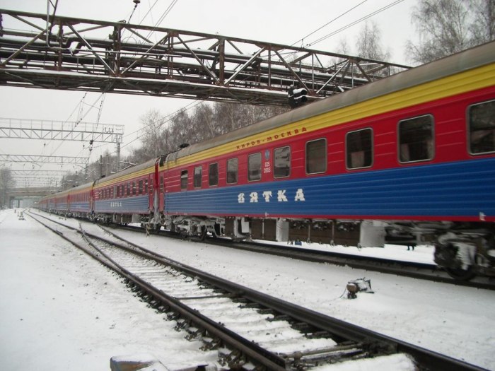 Поезд Вятка Киров