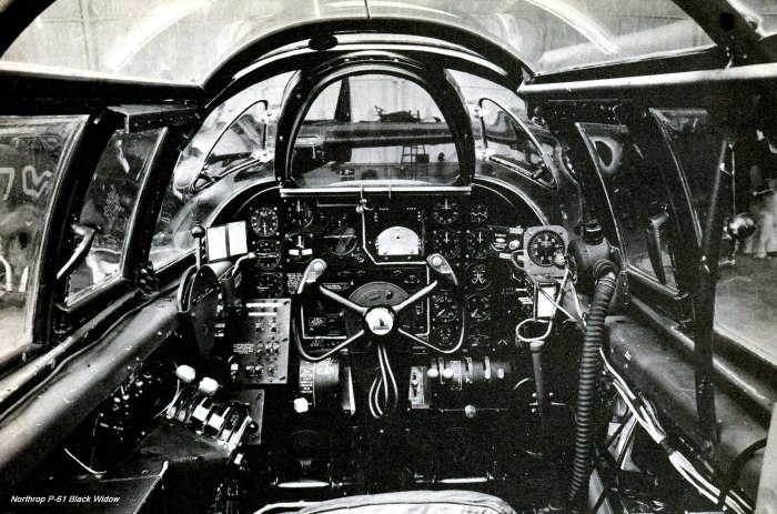 P-61 Black Widow кабина