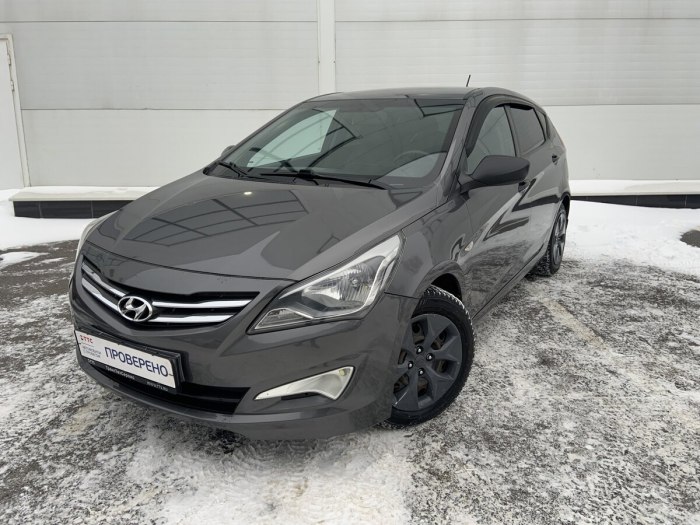 Hyundai Solaris хэтчбек Рестайлинг серый