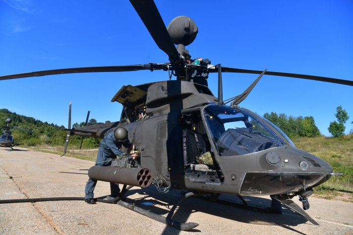 Kiowa Bell Oh 58 вертолет