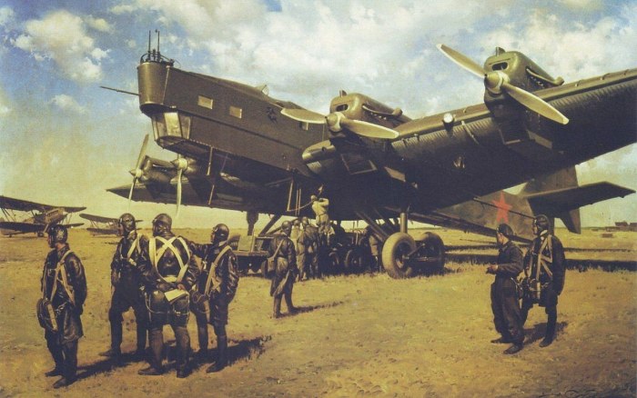 Советский бомбардировщик ТБ-3