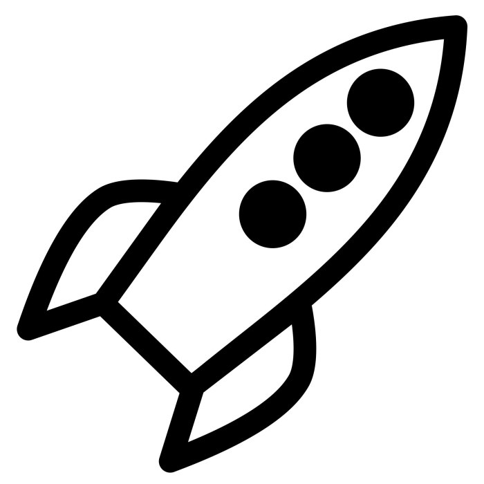 Ракета трафарет для вырезания