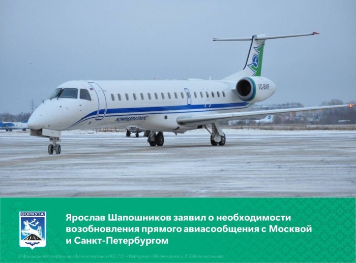 Сыктывкар Воркута самолет