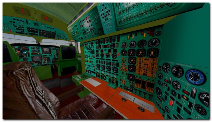 Ту-144 сверхзвуковой самолет кабина