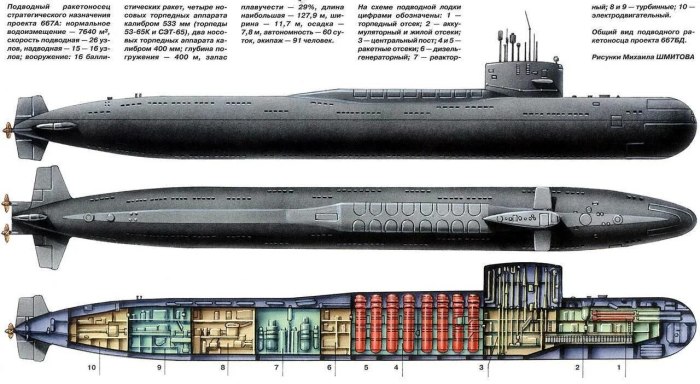 Подводная лодка 667бдрм "Дельфин"