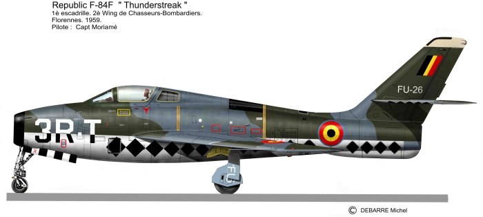 Republic f-84 Thunderjet самолет