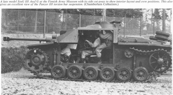 Внутри танка STUG 3