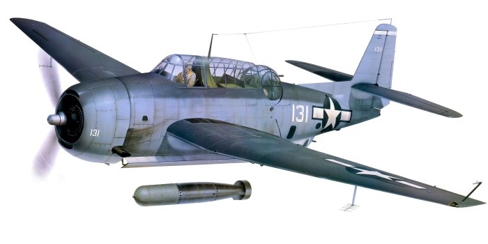 Самолет tbm-3 Avenger