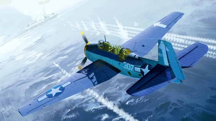 Самолет tbm-3 Avenger