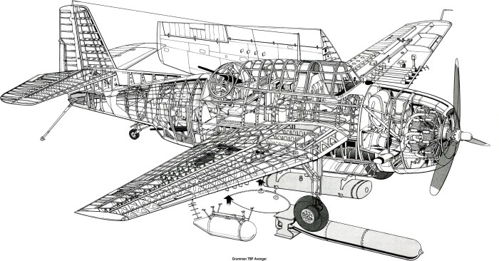 Grumman TBF Avenger чертеж