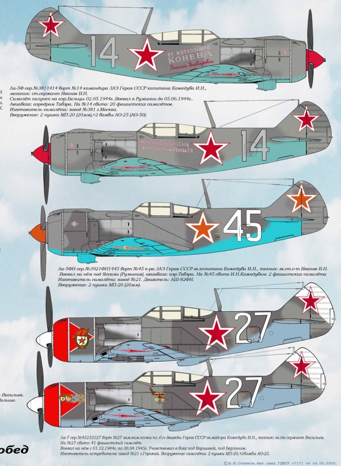Ла-5 самолет Кожедуба