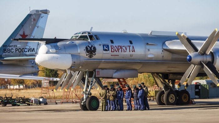 Стратегический турбовинтовой бомбардировщик ту-95мс