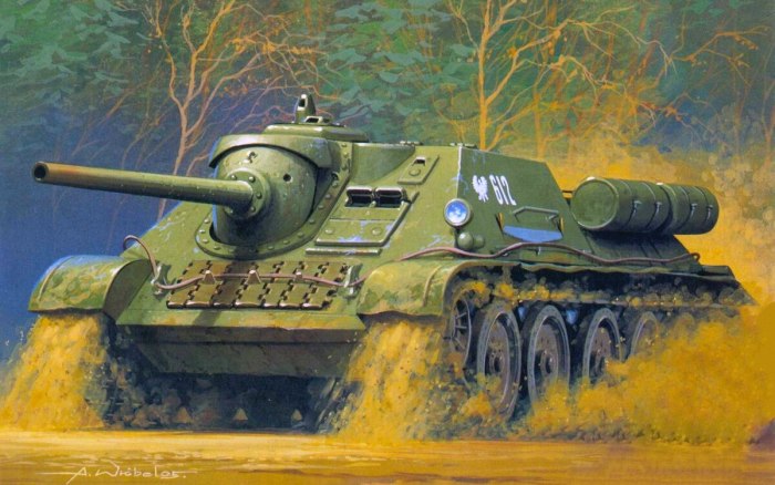 Советская самоходка Су-85