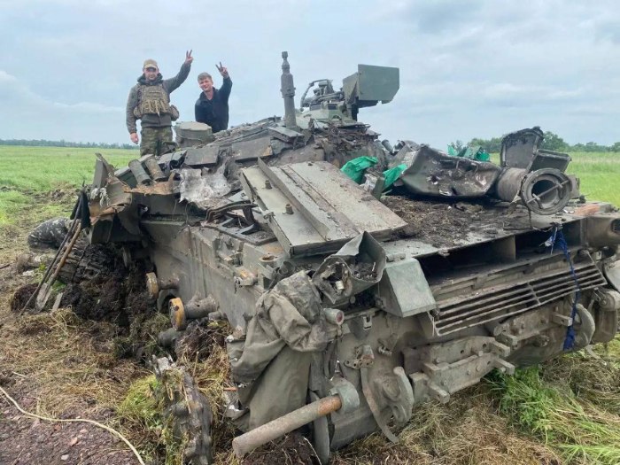 Т64 БМ Булат взорван