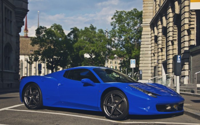 Ferrari 458 Blue