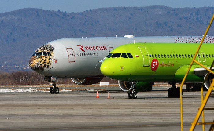 Самолеты авиакомпании Россия