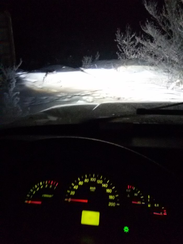 ВАЗ 2110 зима ночь