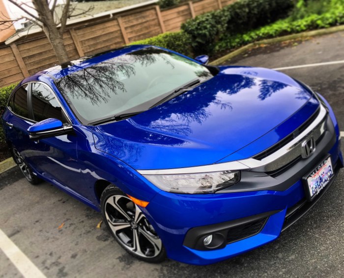 Honda Civic синяя