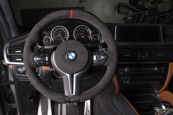Руль BMW x5 f15 алькантара