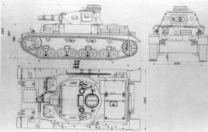 Танк PZ.Kpfw. IV чертежи