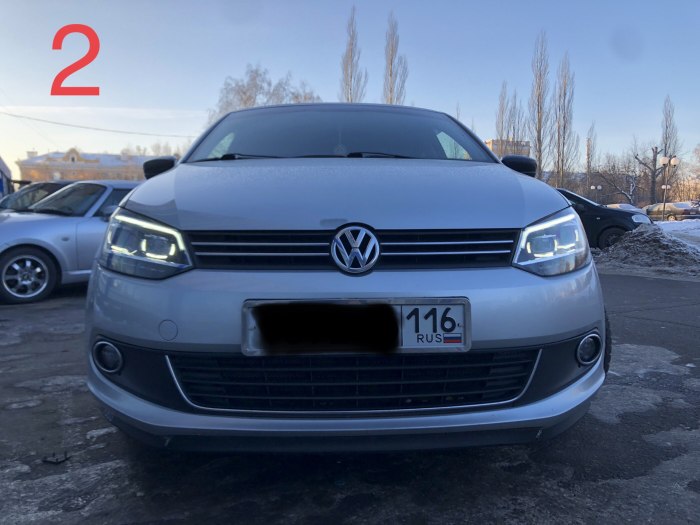 Линзы поло седан h7