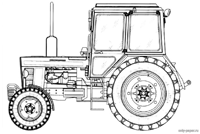 Чертеж колеса трактора МТЗ-80