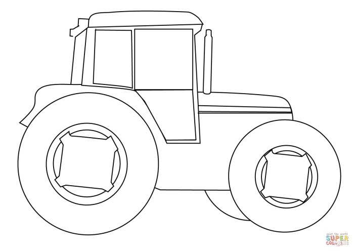 Raskraska для детей Traktor