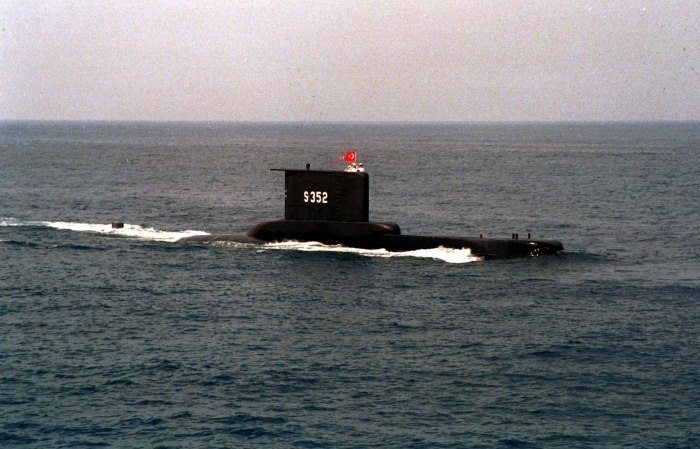 Турецкая подводная лодка TCG Atilay