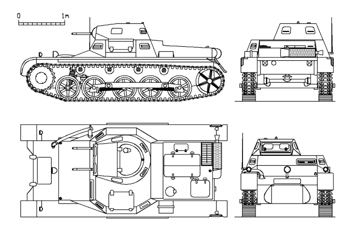 Чертеж танка Panzer