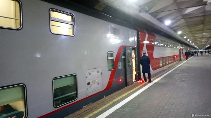 Двухэтажный поезд Санкт-Петербург Москва Бетанкур
