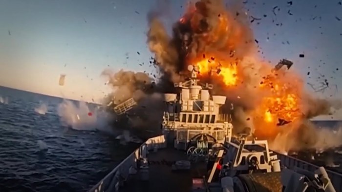 Уничтожен российский корабль