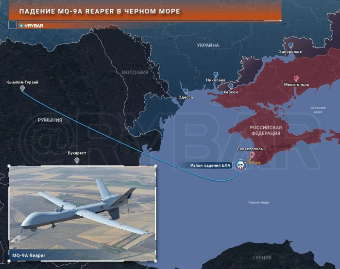 БПЛА США над черным морем