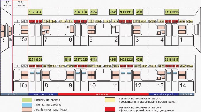 Ласточка 2 вагон расположение мест