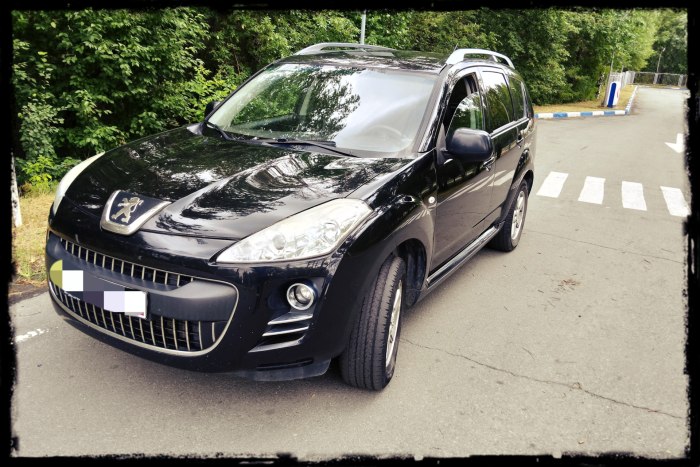 Peugeot 4007 с 2007–2012 г.в белый фон