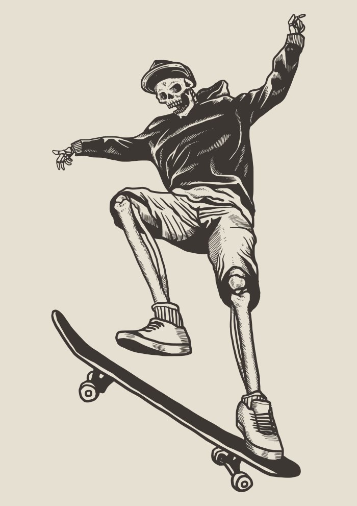 Рисунки скейтеров