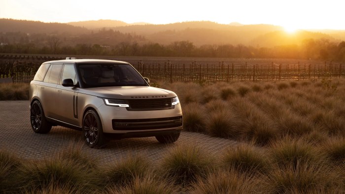 The 2023 Land Rover range