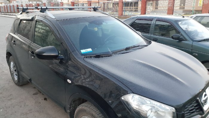 Ниссан Кашкай j10 с рейлингами