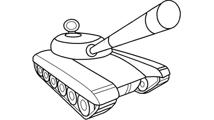 Раскраска танк т34 Военная техника