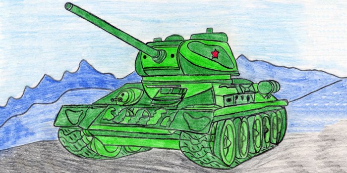 Рисунки танков для детей