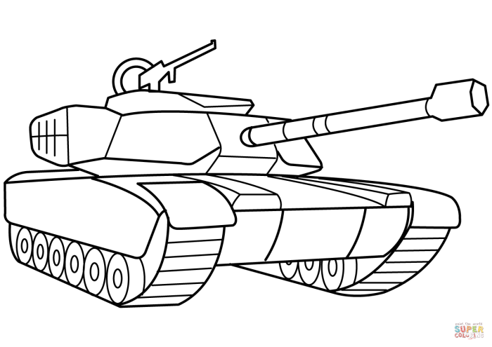 Раскраска танк т34 Военная техника