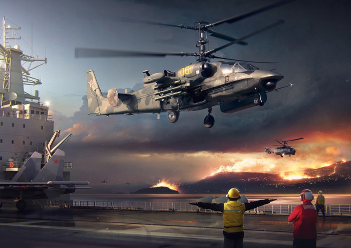 Вертолёт Аллигатор ка-52 арт