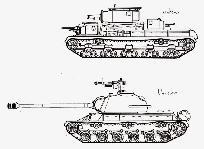 Чертёж танка кв 44