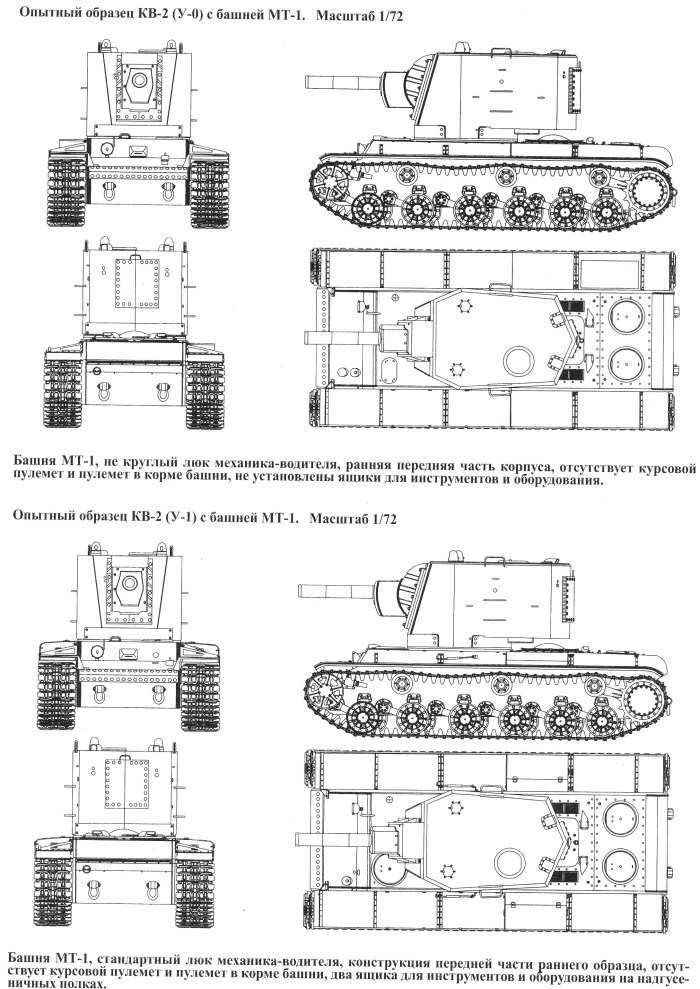 Чертёж танка кв 2