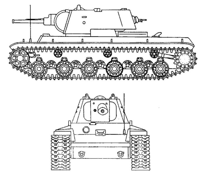 Кв-3 танк чертеж